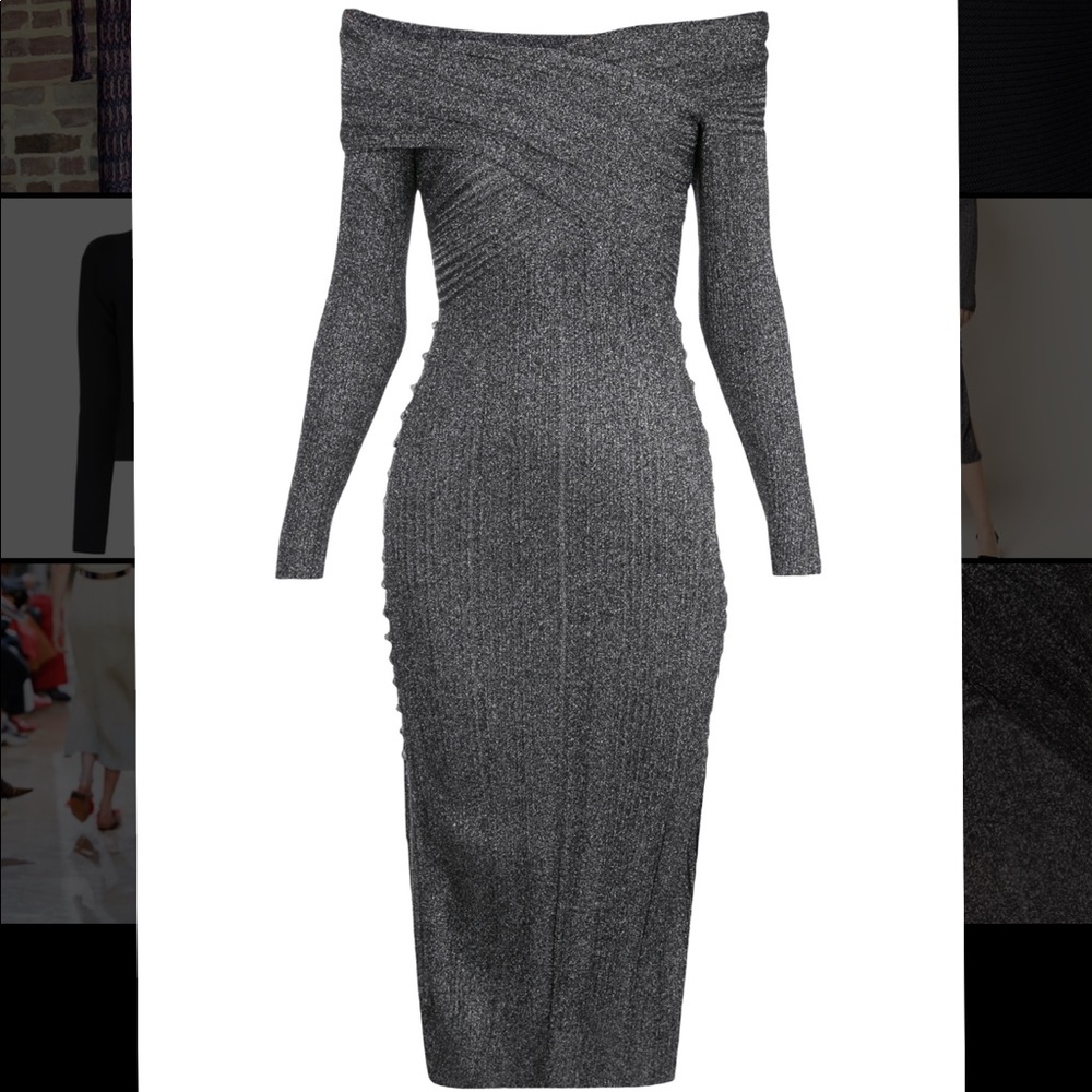 Altuzarra Metallic Stretch Knit Dress